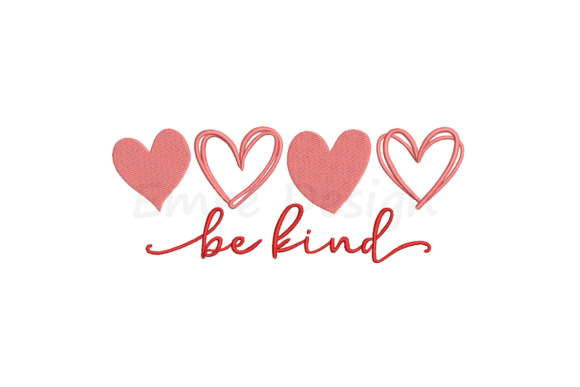 Be Kind Embroidery, Valentine Design Review