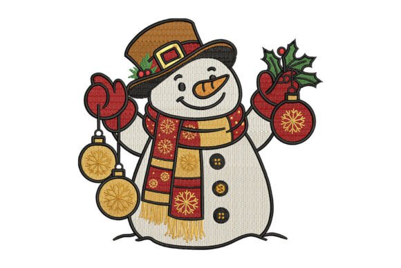 Snowman Christmas Ornament Embroidery Review