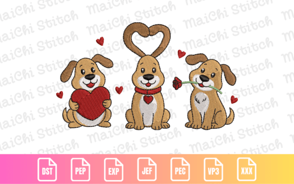 Valentine Puppies Embroidery Review for Sellers